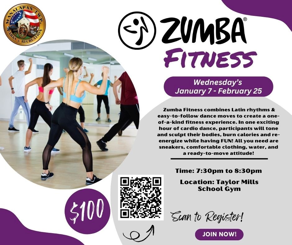 zumba flyer The Youth Winter Basketball League registration will open on August 13 and close on October 31. Plan your registration to secure your spot!